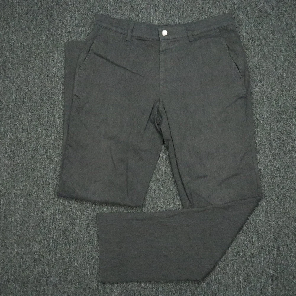 Mizzen Main Pants Men‎ 32x32 Gray Performance Chino Straight Stretch